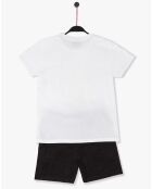 Pyjama T-Shirt & Short blanc